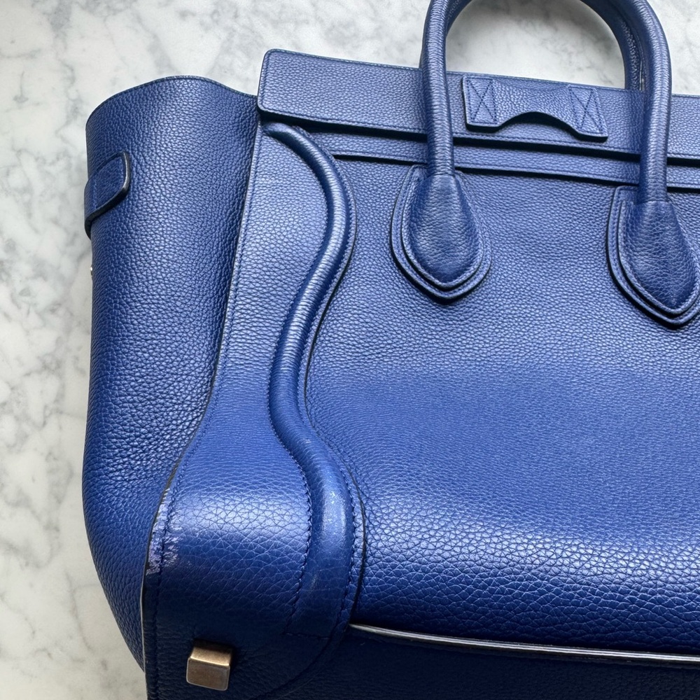 CELINE Tote Handbag Cobalt Blue - Picture 10 of 14